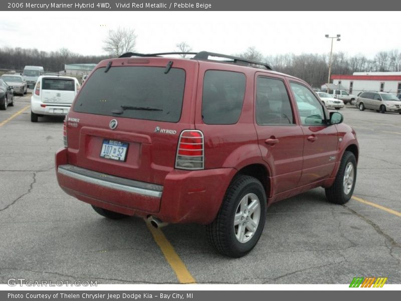 Vivid Red Metallic / Pebble Beige 2006 Mercury Mariner Hybrid 4WD