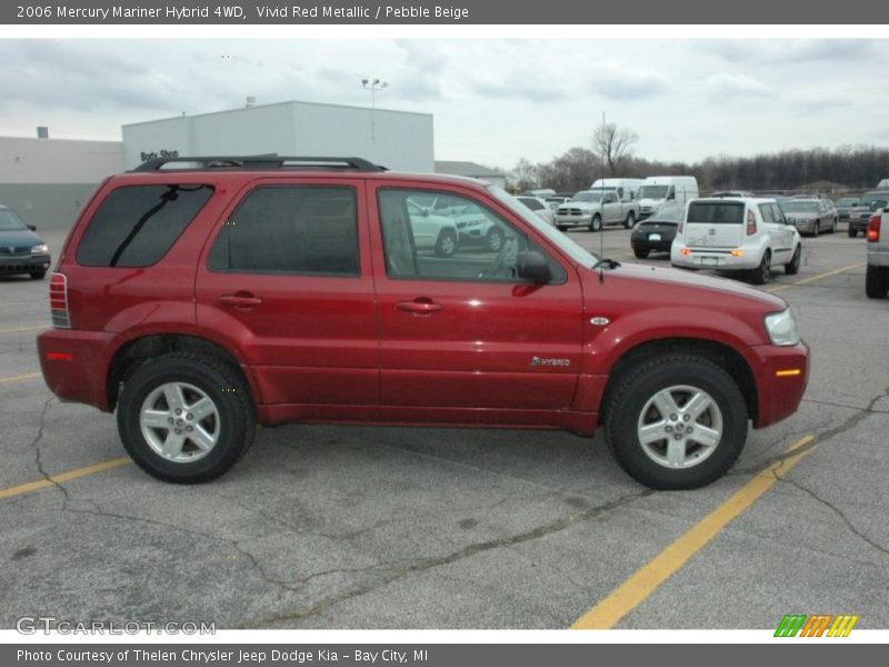 Vivid Red Metallic / Pebble Beige 2006 Mercury Mariner Hybrid 4WD