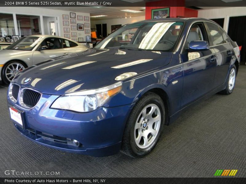 Mystic Blue Metallic / Grey 2004 BMW 5 Series 525i Sedan