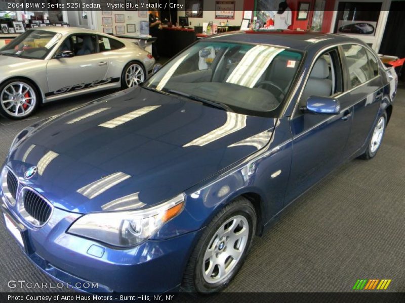 Mystic Blue Metallic / Grey 2004 BMW 5 Series 525i Sedan