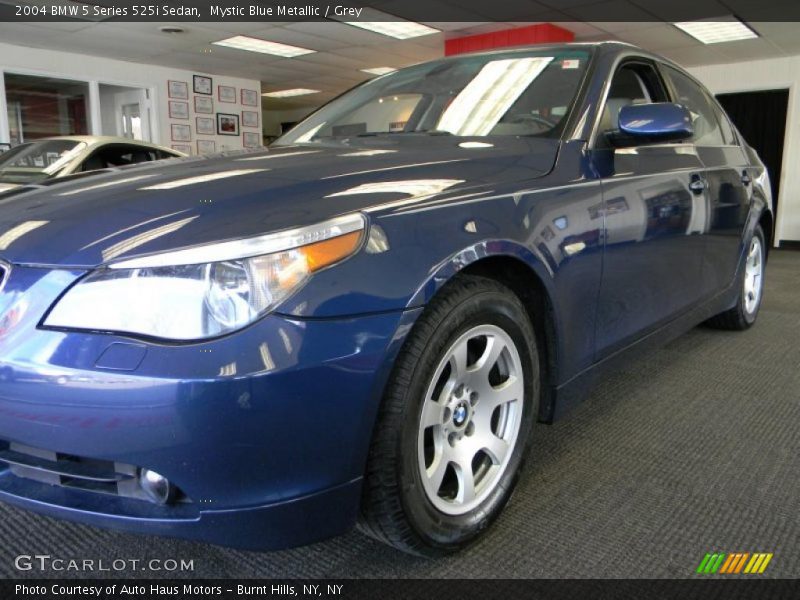 Mystic Blue Metallic / Grey 2004 BMW 5 Series 525i Sedan