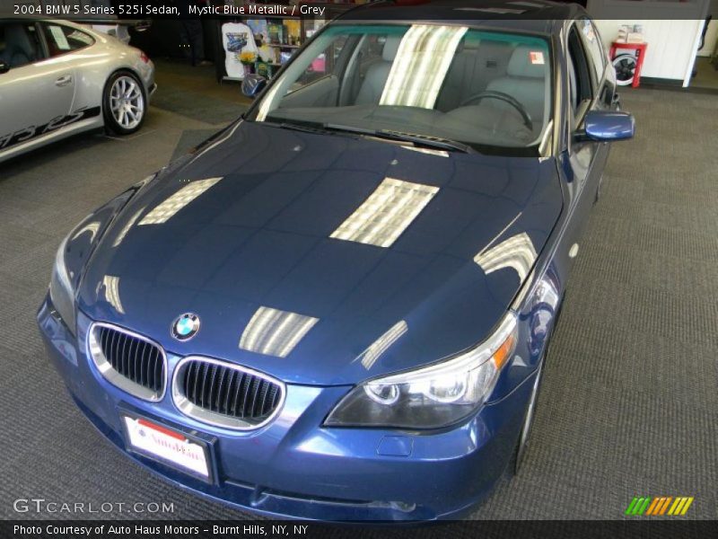 Mystic Blue Metallic / Grey 2004 BMW 5 Series 525i Sedan
