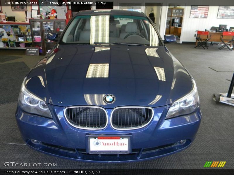 Mystic Blue Metallic / Grey 2004 BMW 5 Series 525i Sedan
