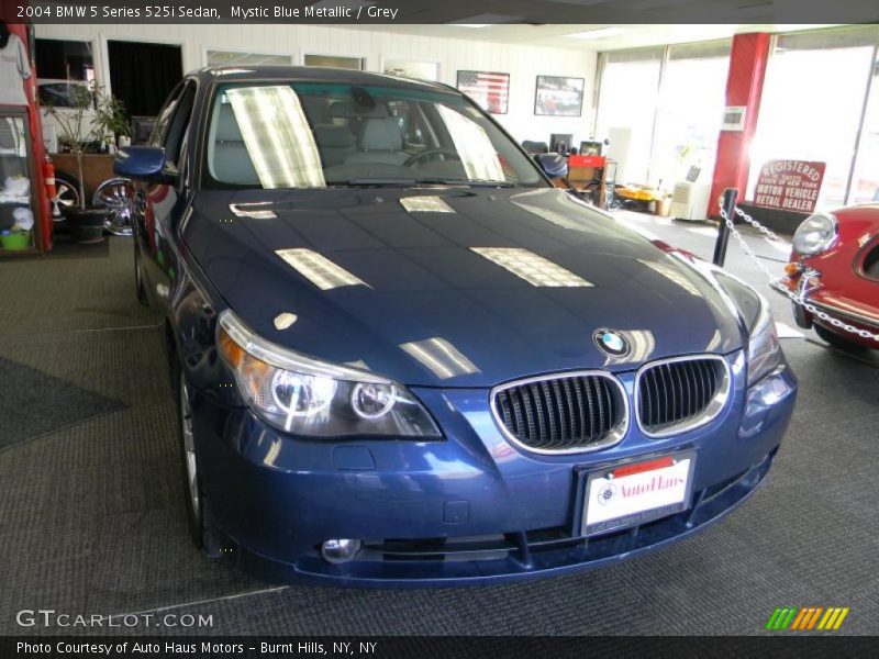 Mystic Blue Metallic / Grey 2004 BMW 5 Series 525i Sedan