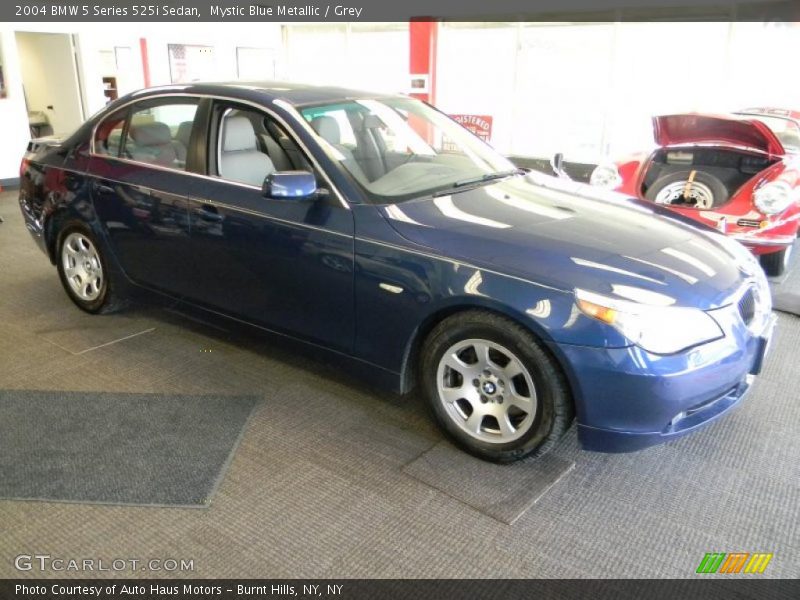 Mystic Blue Metallic / Grey 2004 BMW 5 Series 525i Sedan