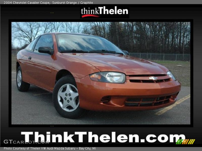 Sunburst Orange / Graphite 2004 Chevrolet Cavalier Coupe