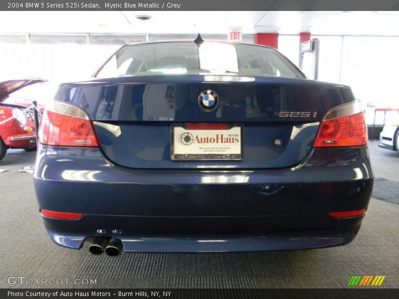 Mystic Blue Metallic / Grey 2004 BMW 5 Series 525i Sedan