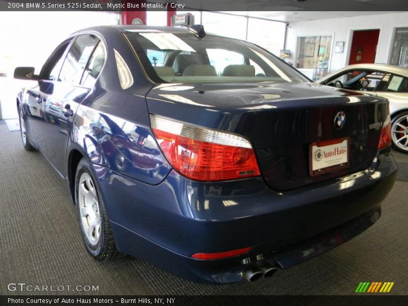 Mystic Blue Metallic / Grey 2004 BMW 5 Series 525i Sedan