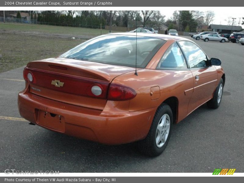 Sunburst Orange / Graphite 2004 Chevrolet Cavalier Coupe