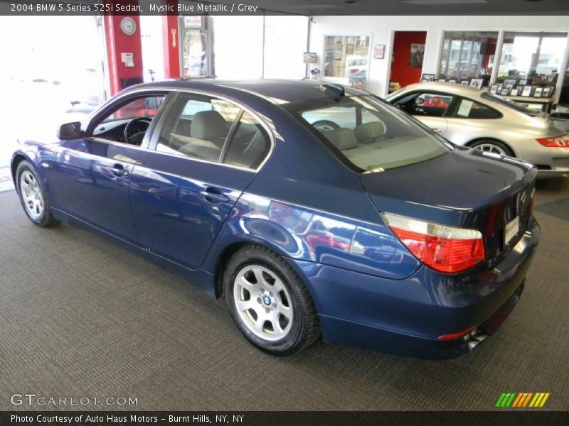Mystic Blue Metallic / Grey 2004 BMW 5 Series 525i Sedan
