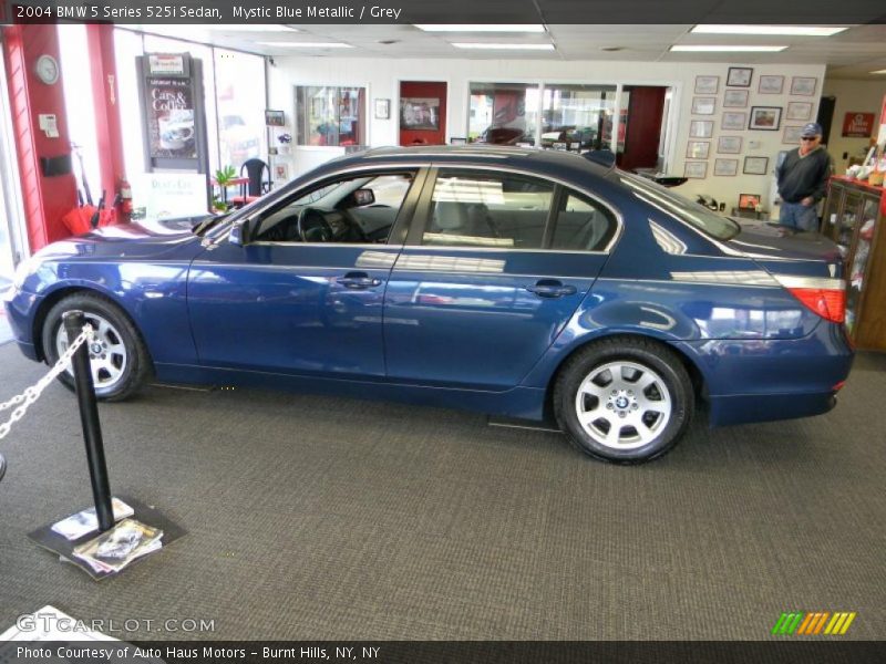 Mystic Blue Metallic / Grey 2004 BMW 5 Series 525i Sedan