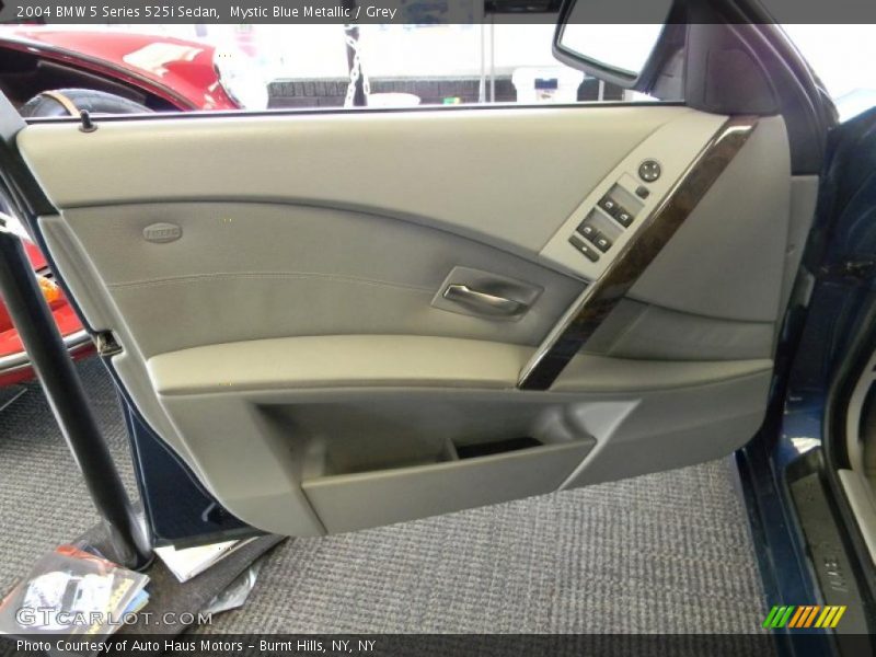 Mystic Blue Metallic / Grey 2004 BMW 5 Series 525i Sedan