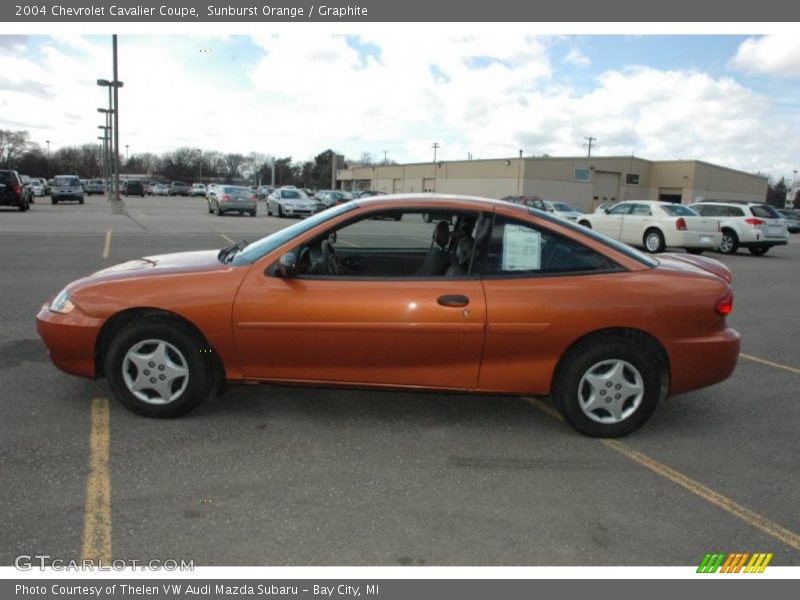 Sunburst Orange / Graphite 2004 Chevrolet Cavalier Coupe