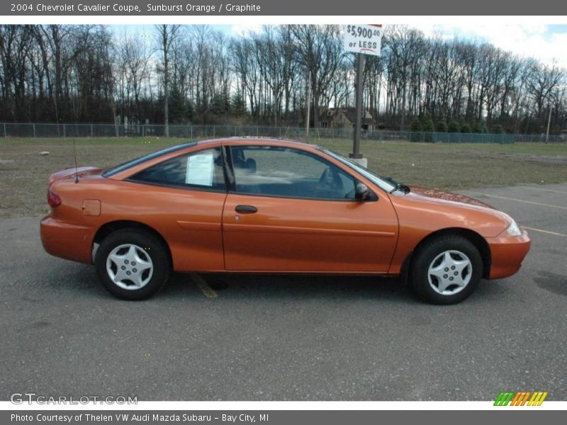 Sunburst Orange / Graphite 2004 Chevrolet Cavalier Coupe