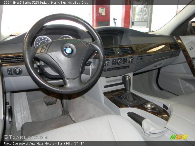 Mystic Blue Metallic / Grey 2004 BMW 5 Series 525i Sedan