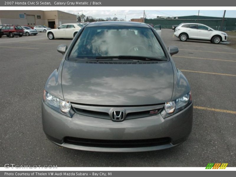 Galaxy Gray Metallic / Black 2007 Honda Civic Si Sedan
