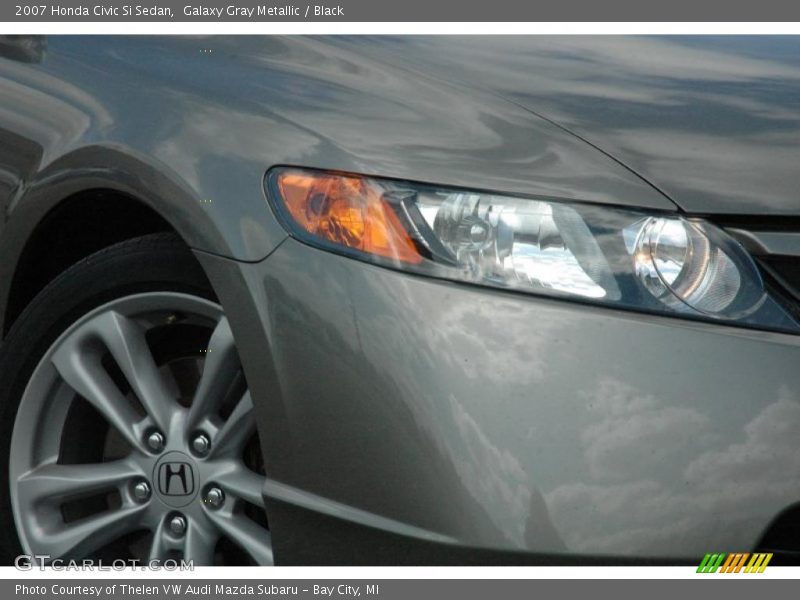 Galaxy Gray Metallic / Black 2007 Honda Civic Si Sedan