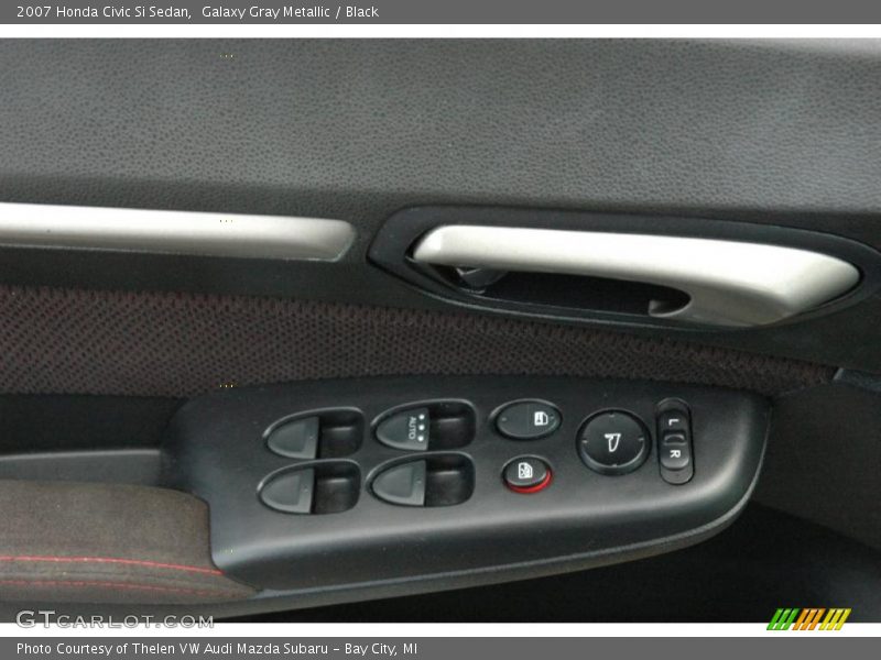 Galaxy Gray Metallic / Black 2007 Honda Civic Si Sedan