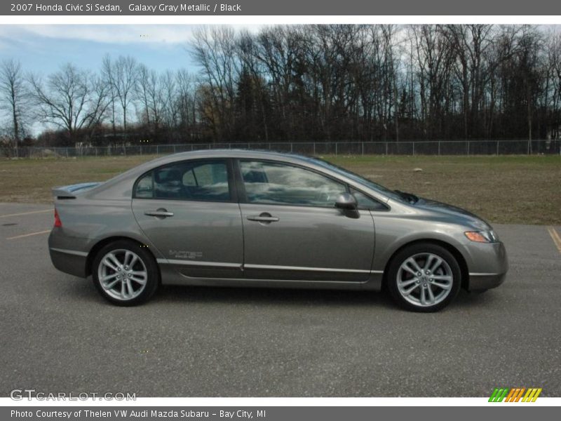 Galaxy Gray Metallic / Black 2007 Honda Civic Si Sedan
