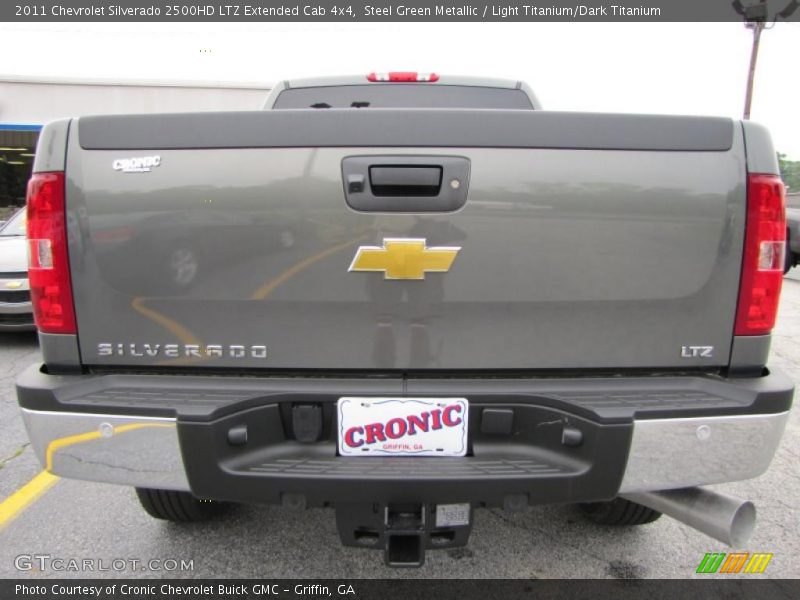 Steel Green Metallic / Light Titanium/Dark Titanium 2011 Chevrolet Silverado 2500HD LTZ Extended Cab 4x4