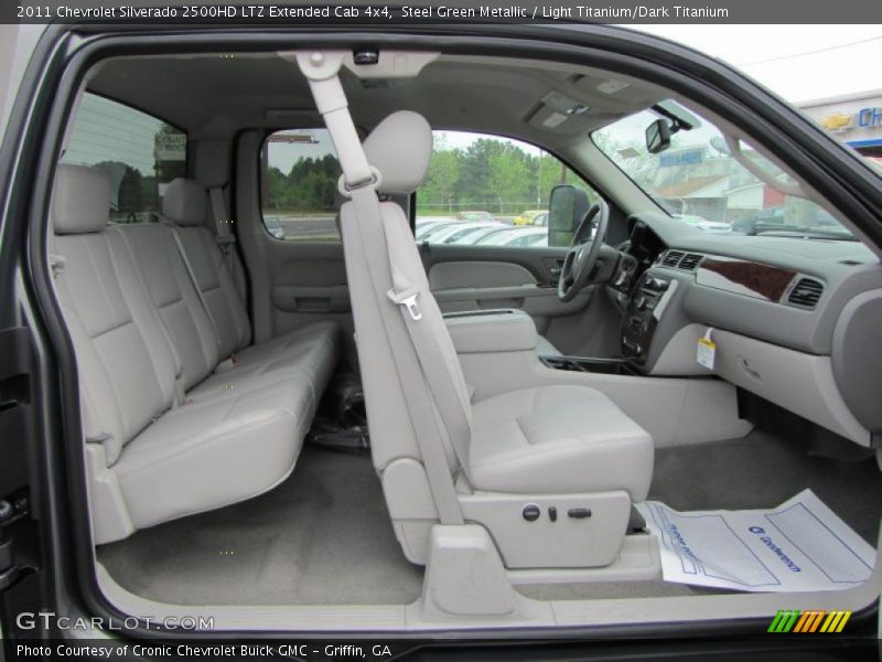 Steel Green Metallic / Light Titanium/Dark Titanium 2011 Chevrolet Silverado 2500HD LTZ Extended Cab 4x4