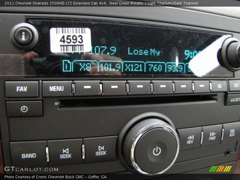 Steel Green Metallic / Light Titanium/Dark Titanium 2011 Chevrolet Silverado 2500HD LTZ Extended Cab 4x4