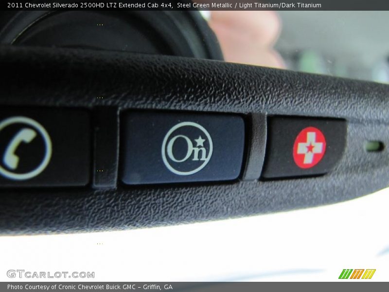 Steel Green Metallic / Light Titanium/Dark Titanium 2011 Chevrolet Silverado 2500HD LTZ Extended Cab 4x4