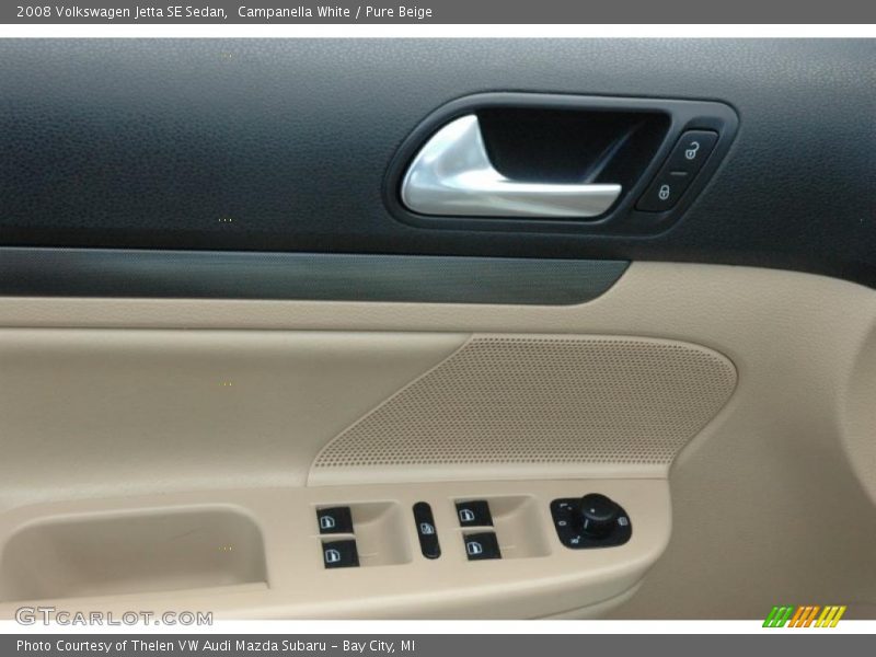 Campanella White / Pure Beige 2008 Volkswagen Jetta SE Sedan