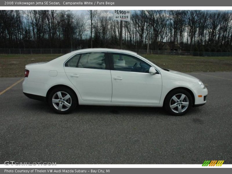 Campanella White / Pure Beige 2008 Volkswagen Jetta SE Sedan