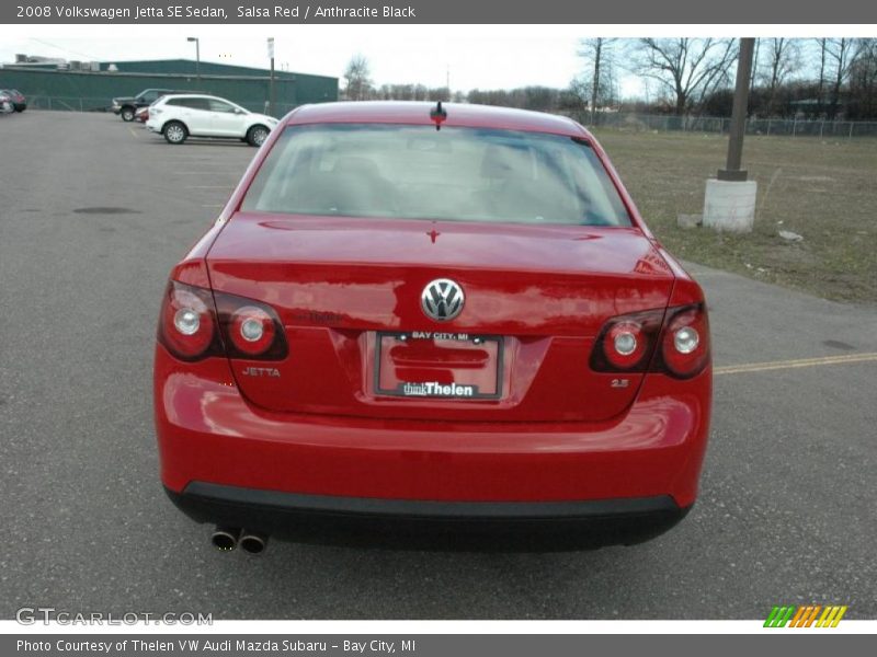 Salsa Red / Anthracite Black 2008 Volkswagen Jetta SE Sedan