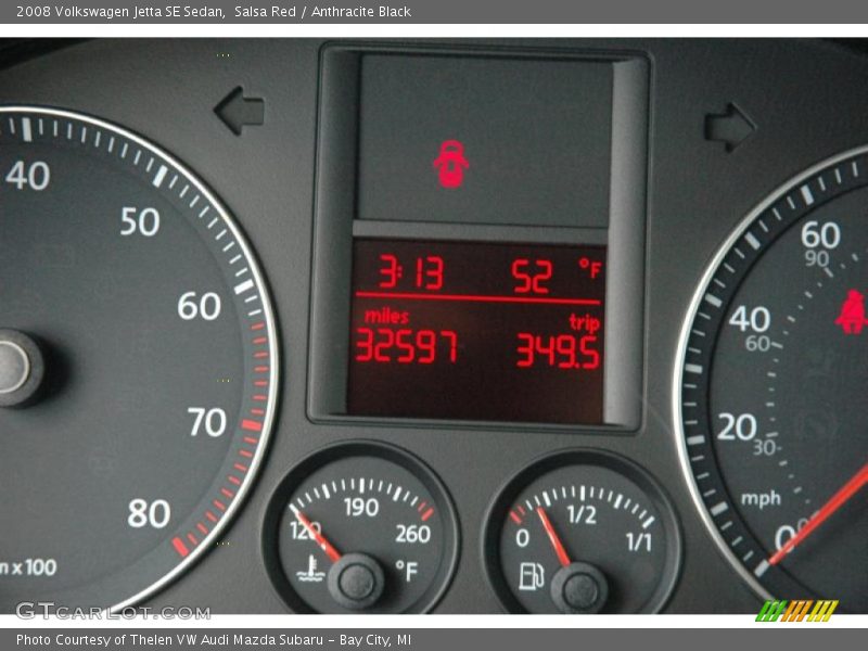 Salsa Red / Anthracite Black 2008 Volkswagen Jetta SE Sedan