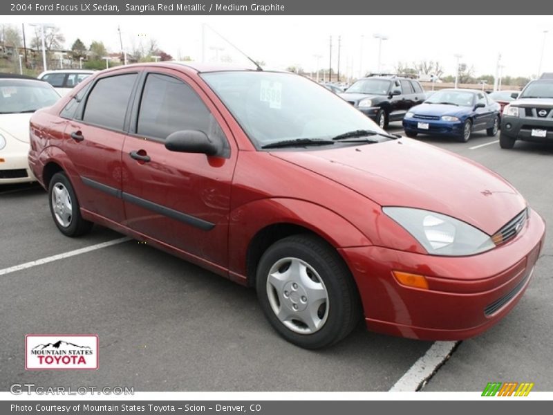 Sangria Red Metallic / Medium Graphite 2004 Ford Focus LX Sedan