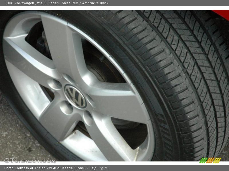 Salsa Red / Anthracite Black 2008 Volkswagen Jetta SE Sedan
