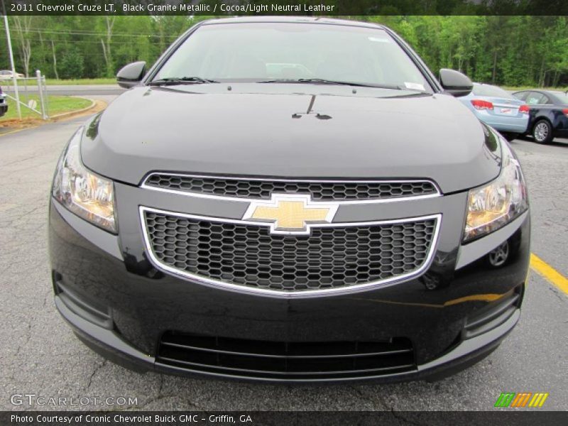 Black Granite Metallic / Cocoa/Light Neutral Leather 2011 Chevrolet Cruze LT