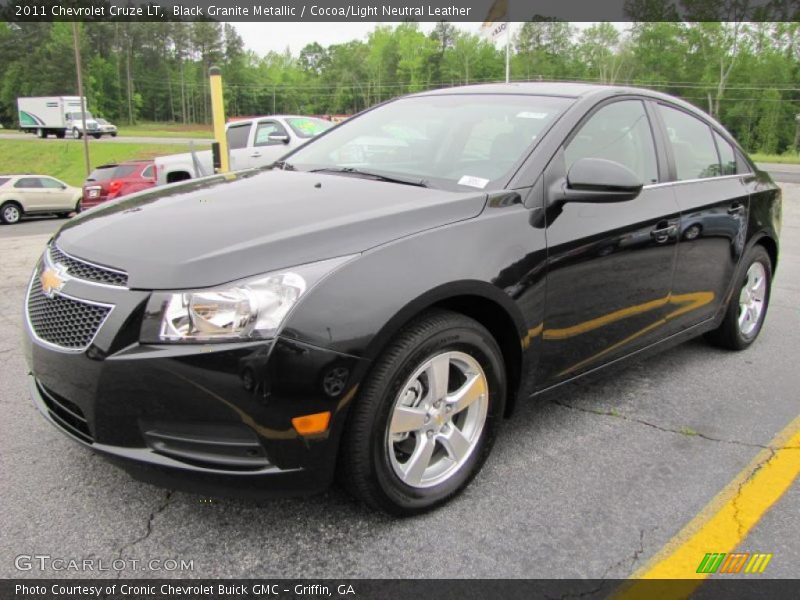 Black Granite Metallic / Cocoa/Light Neutral Leather 2011 Chevrolet Cruze LT