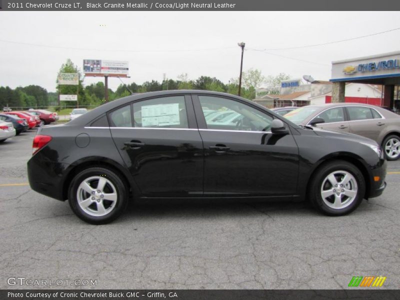 Black Granite Metallic / Cocoa/Light Neutral Leather 2011 Chevrolet Cruze LT
