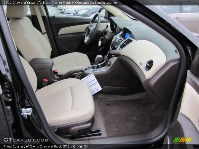 Black Granite Metallic / Cocoa/Light Neutral Leather 2011 Chevrolet Cruze LT
