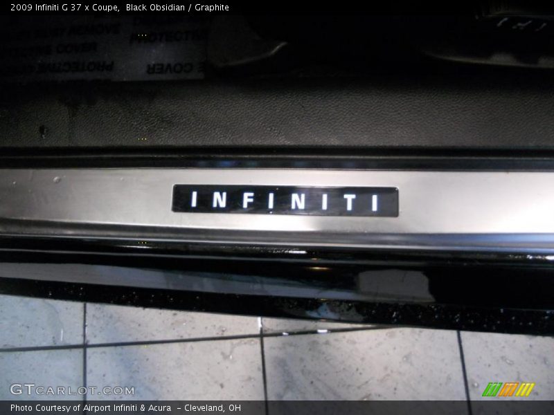Black Obsidian / Graphite 2009 Infiniti G 37 x Coupe