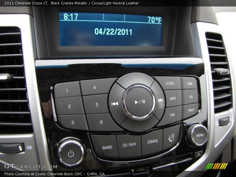 Black Granite Metallic / Cocoa/Light Neutral Leather 2011 Chevrolet Cruze LT