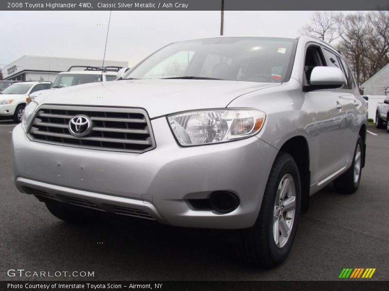 Classic Silver Metallic / Ash Gray 2008 Toyota Highlander 4WD