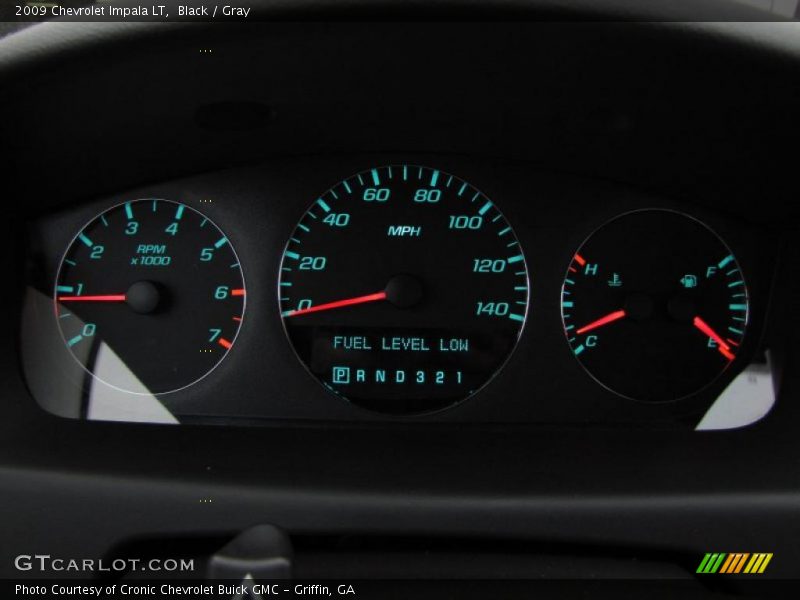 Black / Gray 2009 Chevrolet Impala LT
