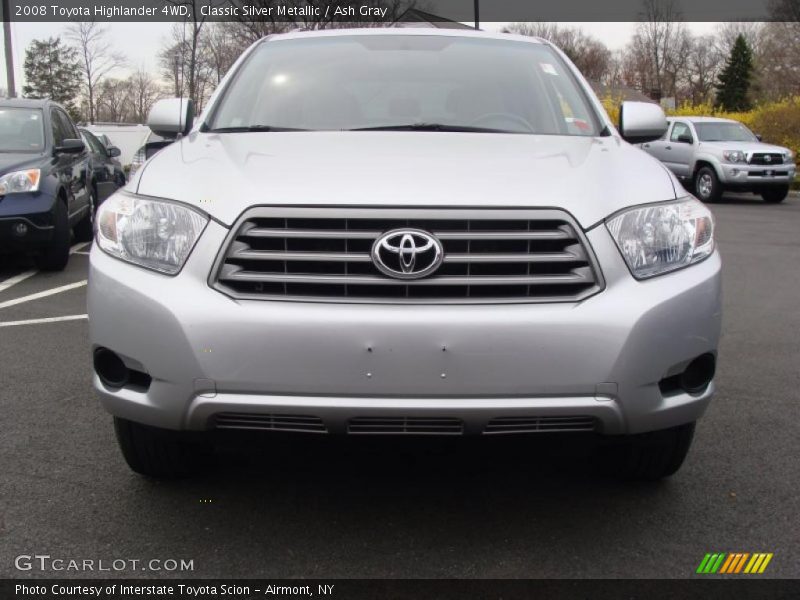 Classic Silver Metallic / Ash Gray 2008 Toyota Highlander 4WD