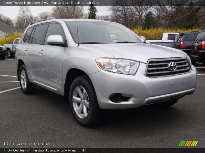 Classic Silver Metallic / Ash Gray 2008 Toyota Highlander 4WD