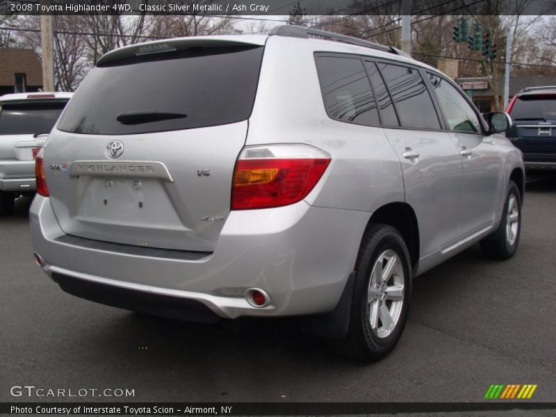 Classic Silver Metallic / Ash Gray 2008 Toyota Highlander 4WD