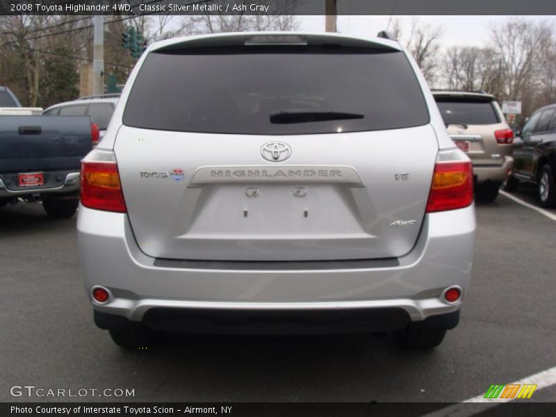 Classic Silver Metallic / Ash Gray 2008 Toyota Highlander 4WD