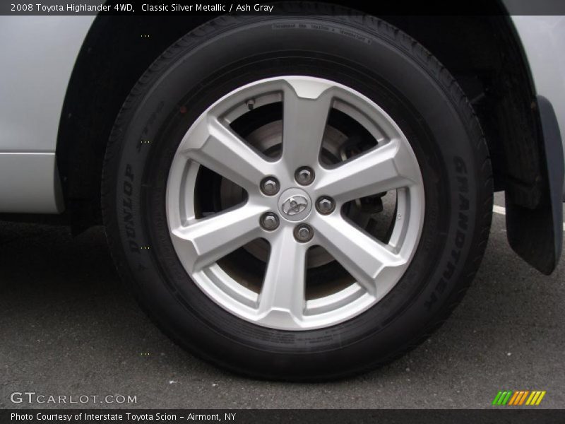 Classic Silver Metallic / Ash Gray 2008 Toyota Highlander 4WD