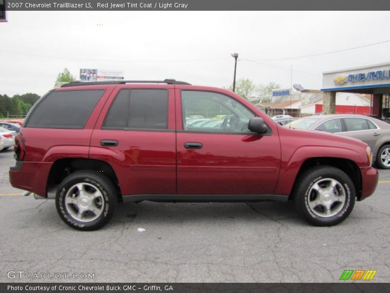 Red Jewel Tint Coat / Light Gray 2007 Chevrolet TrailBlazer LS