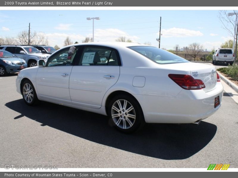 Blizzard White Pearl / Light Gray 2009 Toyota Avalon Limited
