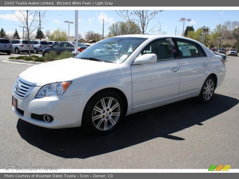 Blizzard White Pearl / Light Gray 2009 Toyota Avalon Limited