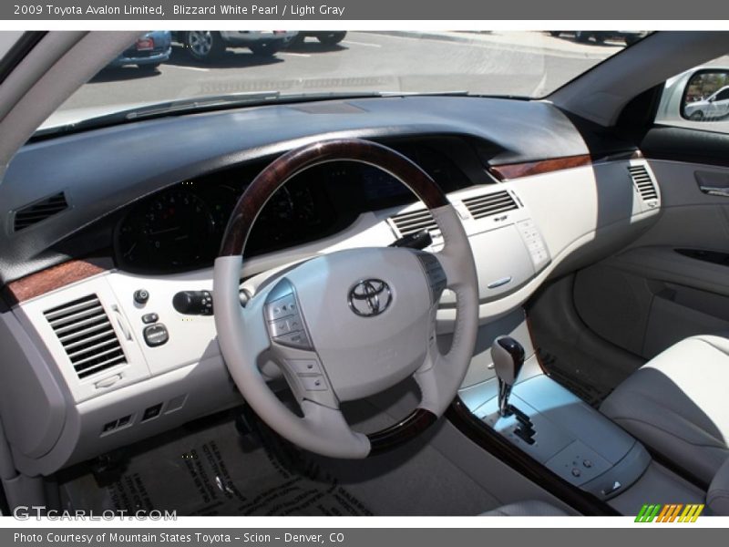 Blizzard White Pearl / Light Gray 2009 Toyota Avalon Limited